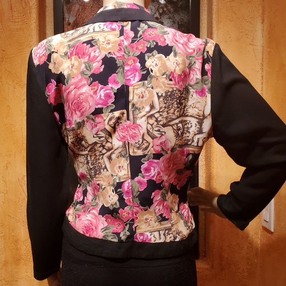 RAMPAGE blouse/jacket/top Women Small Black/floral - Picture 8 of 8